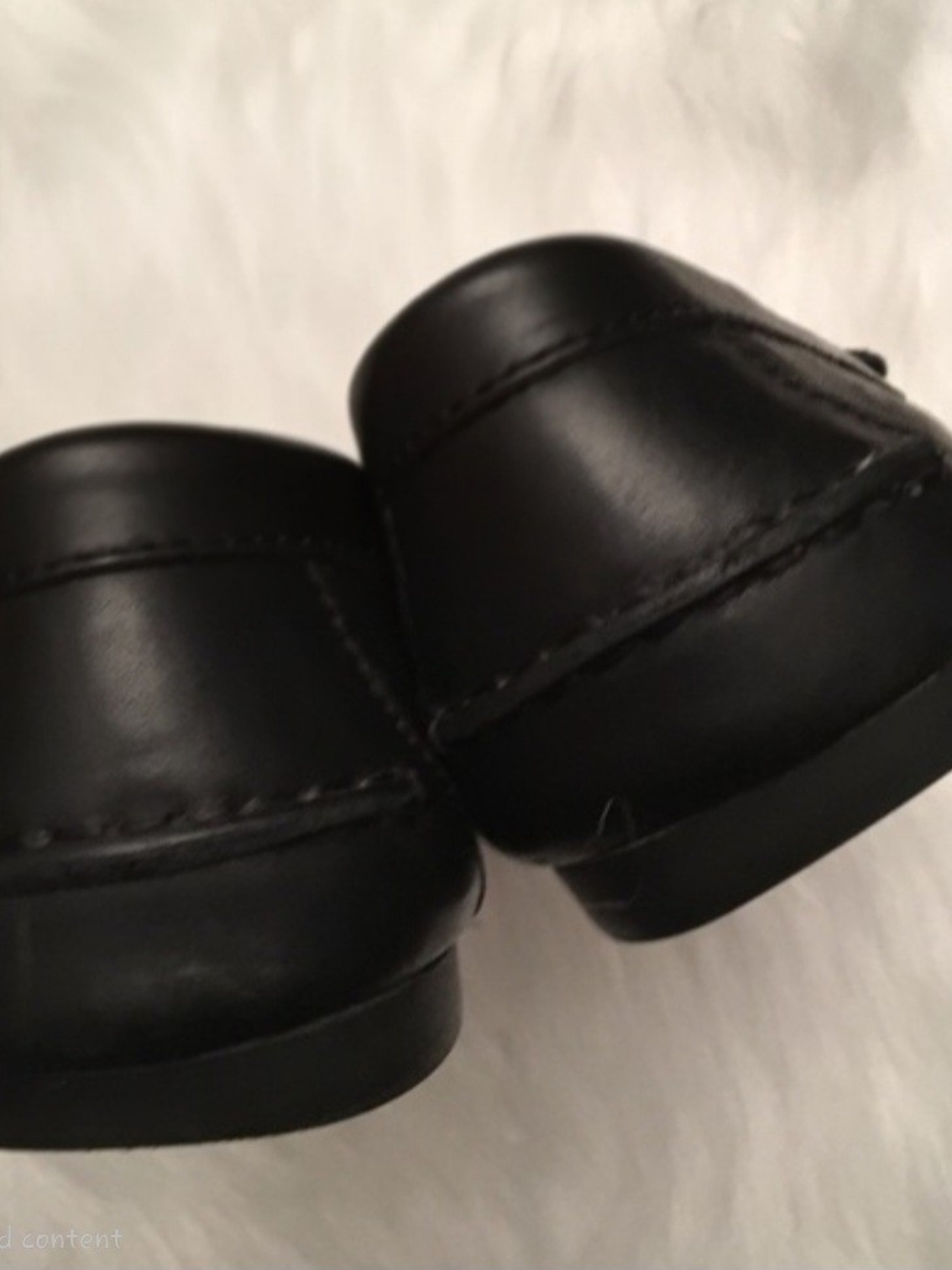 Coach Black Leather Women's Loafers with Metal Accent - Picture 3 of 3